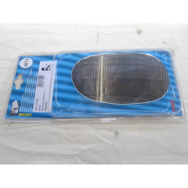 Vitre miroir glace retroviseur droit MAD N°3074 537105 pour renault laguna de 1994 à 2001 