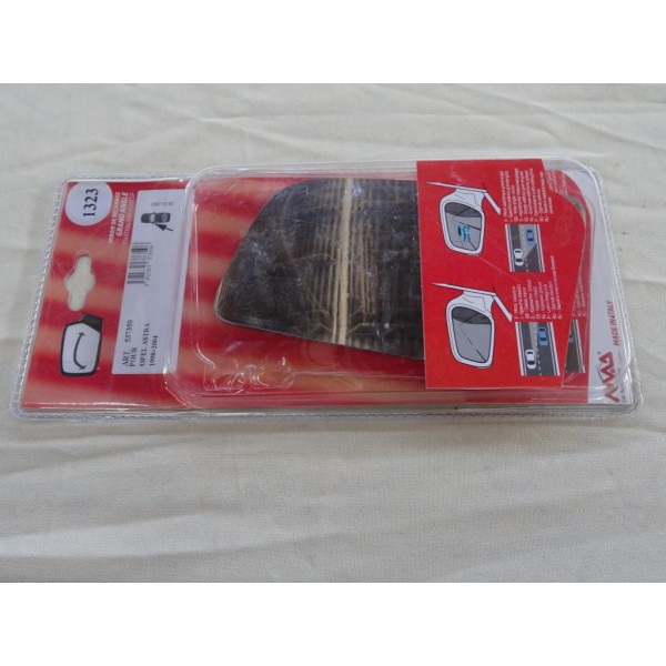 Vitre miroir glace de retroviseur avant gauche grand angle MAD N°1323 537359 pour opel astra de 1998 à 2004 