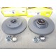 Jeu 2 disques de frein arriere plein 249mm diametre avec roulement de roue Textar 92202103 pour citroen C3 dont picasso C4 dont 