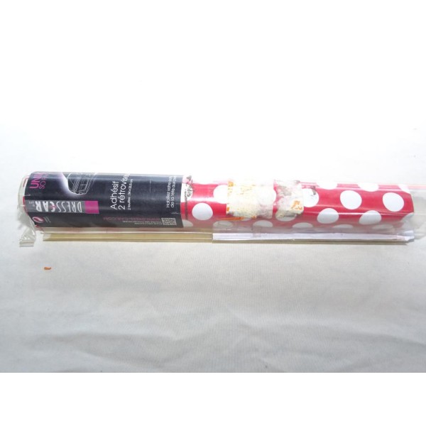 Bandeau bande autocollante pour 2 retroviseurs rouge pois blanc Dresscar 161102 pour mini one cooper 