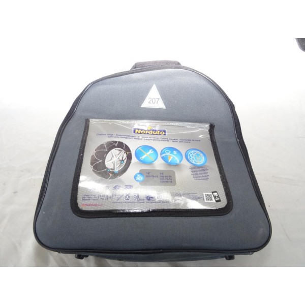 Jeu chaines neige maille taile 12 pour camping car utilitaire 4x4 Norauto XL207 pour pneu roue jante 225/70/15 185/80/16 205/75/