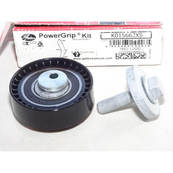 Galet tendeur courroie de distribution (non incluse) Gates K015662XS pour renault kangoo 2 II dacia logan sandero lodgy dokker 1