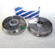 Jeu 2 tambours de frein arriere avec roulement de roue bague ABS Bosch 0986477175 pour renault twingo 1 clio 2 II dacia logan 