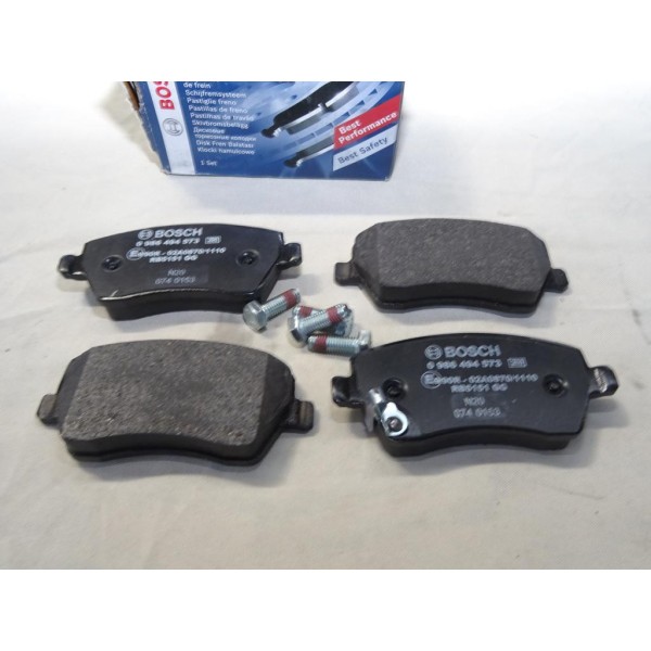 Jeu 4 plaquettes de frein avant montage TRW Bosch BP1494 0986494573 pour opel agila B suzuki swift 3 III splash 