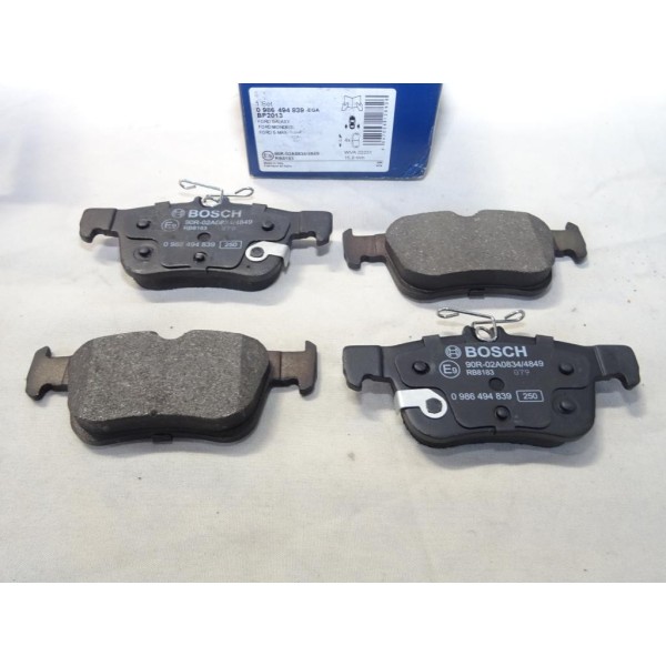 Jeu 4 plaquettes de frein arriere montage teves Bosch 0986494839 BP2013 pour ford focus 4 IV kuga 2 3 II III mondeo 5 V smax 2 I
