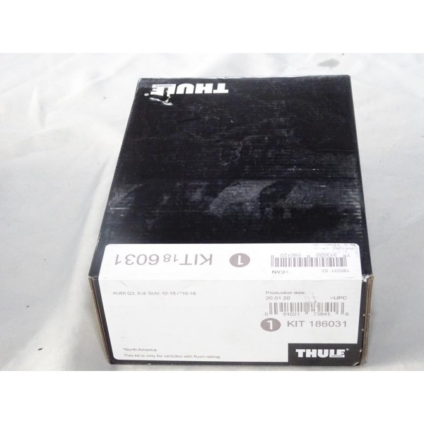 Kit pieds fixation barre de toit KIT 186037 Thule KIT186037 pour audi Q3 5 portes de 2012 à 2018 