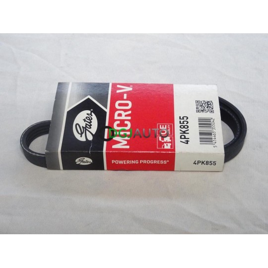 Courroie Micro-V Gates 4PK890 - Courroie Striée Qualité Première Monte, Flexible, Durable, Faible Bruit