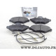 Jeu 4 plaquettes de frein avant montage bendix Norauto NRP874 pour citroen xantia