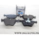 Jeu 4 plaquettes de frein avant montage teves Norauto NRP1073 pour BMW serie 3 5 Z4 E39 E46 E85 E86
