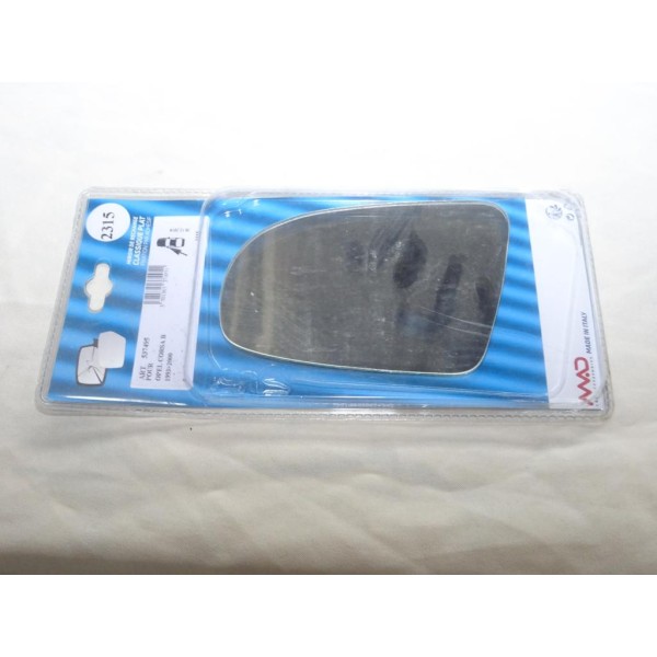 Vitre miroir glace retroviseur avant gauche MAD N°2315 537495 pour opel corsa B de 1993 à 2000 