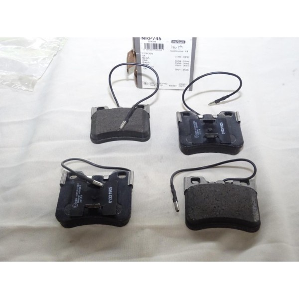 Jeu 4 plaquettes de freins avant montage teves Norauto NRP745 pour citroen AX peugeot 106 mega club ranch 