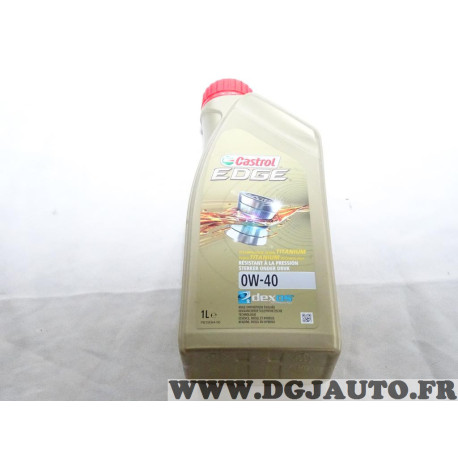Bidon 1L 1 litre huile moteur 0W40 Castrol Edge 