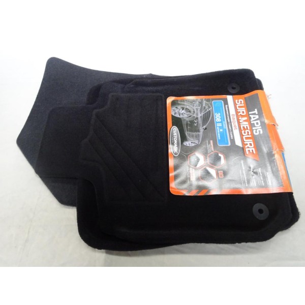 Jeu 4 tapis de sol sur mesure avant et arriere Customagic 202500 pour peugeot 308 partir de 09/2013 