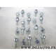Boite 20 boulons de roue fixation jante M12x1.25x32 SW19 Norauto N°320378
