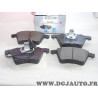 Jeu de 4 plaquettes de frein avant montage teves Norauto NRP1654 pour ford galaxy 1 I seat alhambra volkswagen sharan