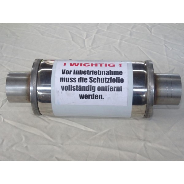 Silencieux echappement intermediaire central 70mm diametre universel Powersprint 907027 