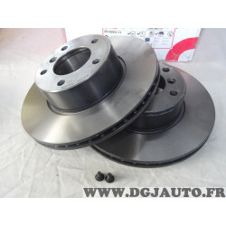 Jeu 2 disques de frein avant ventilé 296mm diametre Brembo 09.6924.11 pour BMW serie 5 E39 520 523 525 528 530 535 