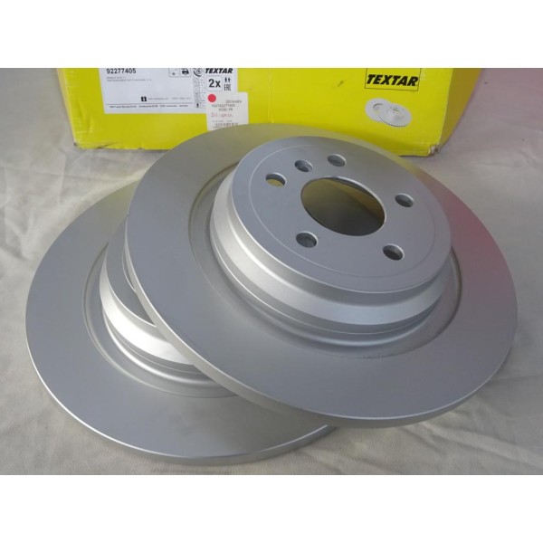 Jeu 2 disques de frein arriere plein 325mm diametre Textar 92277405 pour mercedes classe ML GLE W166 C292 