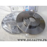 Jeu 2 disques de frein avant 255.8mm diametre plein Norauto ND3392 pour seat cordoba 1 ibiza 2 II inca toledo volkswagen caddy 2