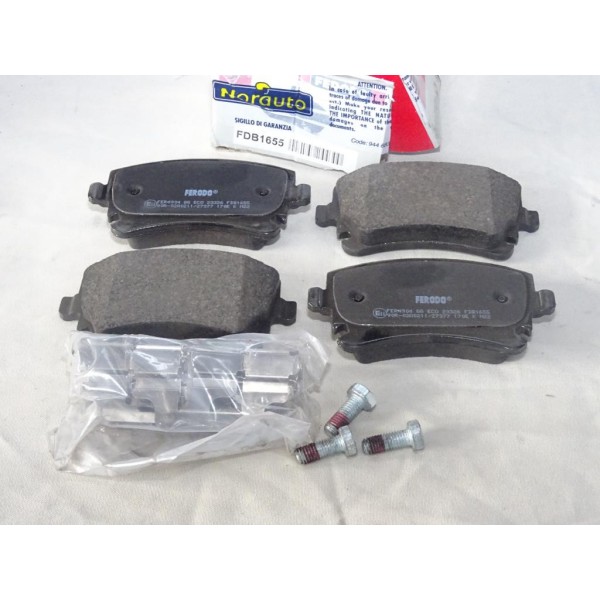 Jeu 4 plaquettes de frein arriere montage lucas Ferodo FDB1655 pour audi A4 A6 A8 bentley continental 