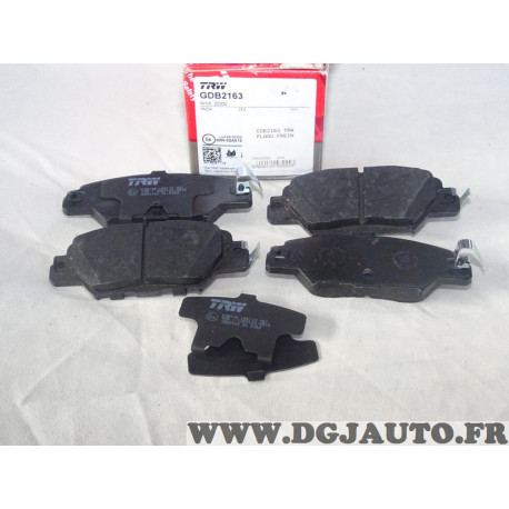 Jeu 4 plaquettes de frein arriere montage akebono TRW GDB2163 pour mazda CX-5 KE KF GH 