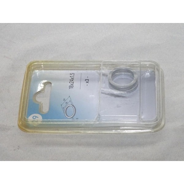 Blister 3 joints bouchon de vidange 18x24x1.5 Norauto N°29 