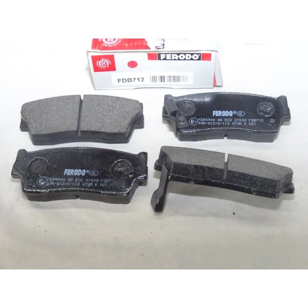 Jeu de 4 plaquettes de frein avant montage akebono Ferodo FDB712 pour suzuki vitara grand vitara X-90 