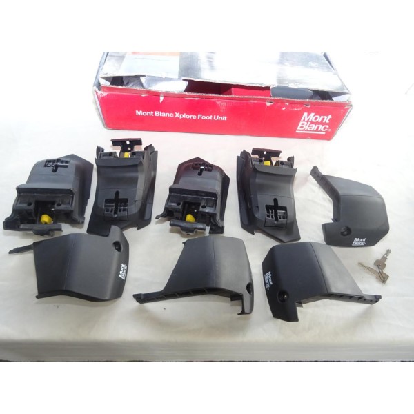 Kit pieds fixation barre de toit Mont blanc KIT 7502 Xplore pour dacia lodgy partir de 2012 hyundai i30 partir de 2017 mitsubish