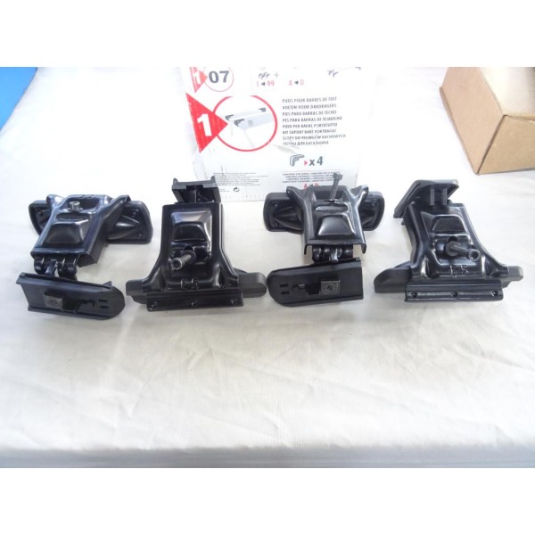 Jeu pieds fixation barre de toit Klaxcar 07 pour citroen xsara nissan alemra de 1995 à 1999 primera de 1997 à 2002 renault 19 R1