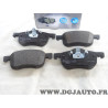 Jeu 4 plaquettes de frein avant montage teves Norauto NRP1382 pour volvo V70 S60 S70 S80 XC70 XC90