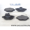 Jeu 4 plaquettes de frein avant montage bendix Norauto NRP925 pour fiat cinquecento punto 1 I seicento lancia ypsilon