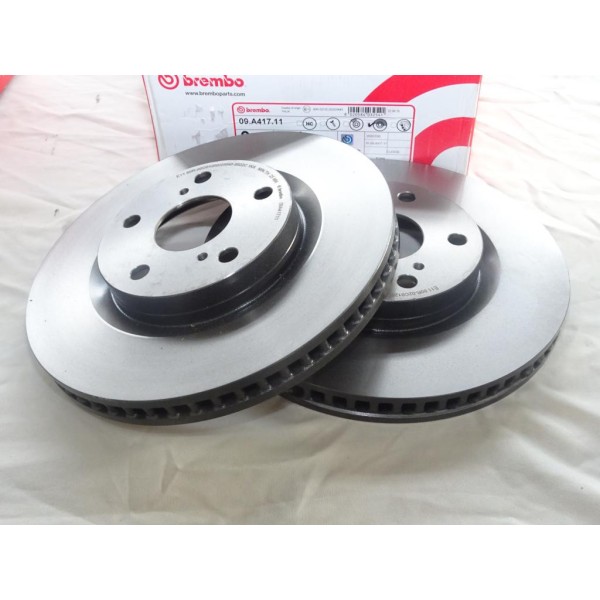 Jeu 2 disques de frein avant 296mm diametre ventilé Brembo 09A41711 pour lexus ES XV40 XV60 toyota RAV4 XA30 XA40 camry V4 V5 au