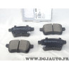 Jeu 4 plaquettes de frein arriere montage TRW Norauto NRP879 pour fiat 500 500L dont abarth