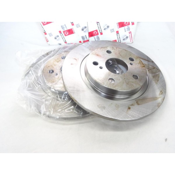 Jeu 2 disques de frein arriere plein 290mm diametre Ferodo DDF1755 pour toyota avensis T27 