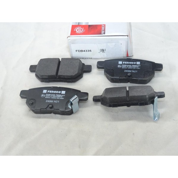 Jeu 4 plaquettes de frein arriere montage akebono Ferodo FDB4335 pour lexus CT toyota prius XW30 matrix E140 corolla E180 