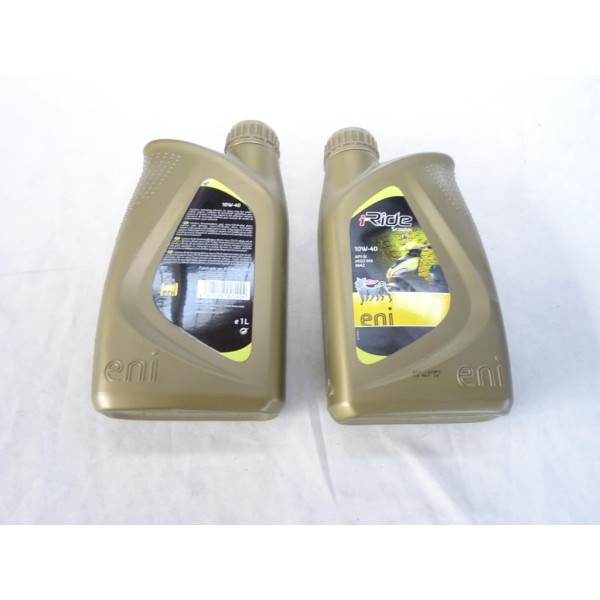 1 Bidon 1L 1 litre huile moteur 10W-40 Eni i-ride scooter API SJ jaso MA MA2 