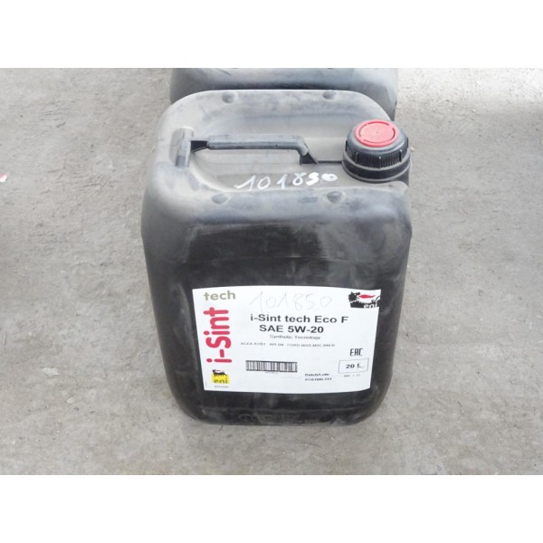 Bidon 20L 20 litres huile moteur ENI I-sint tech Eco F SAE 5W20 101850 synthetic tecnology ACEA A1 B1 API SN pour ford 