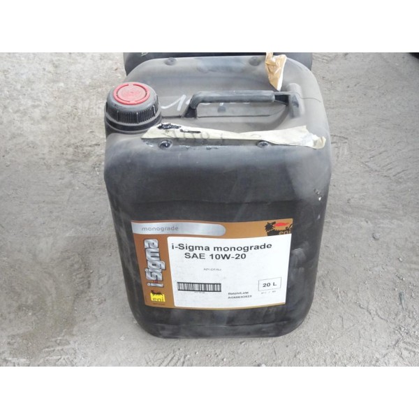 Bidon 20L 20 litres huile moteur ENI i-Sigma monograde SAE 10W20 108750 API CF/SJ 