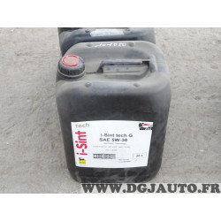 Bidon 20L 20 litres huile moteur ENI i-Sint tech G SAE 5W30 101050 synthetic tecnology ACEA A3 B4-04 API SL/CF GM LL-A-025