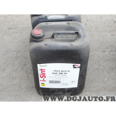 Bidon 20L 20 litres huile moteur ENI i-Sint tech G SAE 5W30 101050 synthetic tecnology ACEA A3 B4-04 API SL/CF GM LL-A-025 