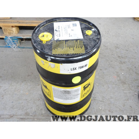 Bidon 60L 60 litres huile boite de vitesses manuelle ENI Rotra LSX 75W90 API GL-4 GL-5 API MT-1 man mercedes SAE J2360 scania 