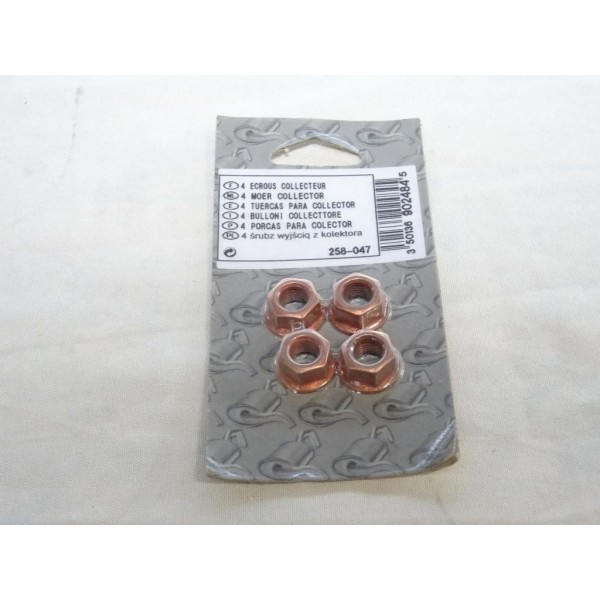 Lot 4 ecrous fixation echappement Bosal 258047 pour chevrolet citroen daewoo daihatsu fiat ford honda hyundai isuzu kia mazda mi