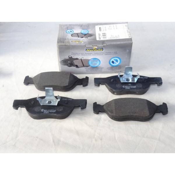 Jeu 4 plaquettes de frein avant montage teves Norauto NRP1651 pour fiat punto 2 II 