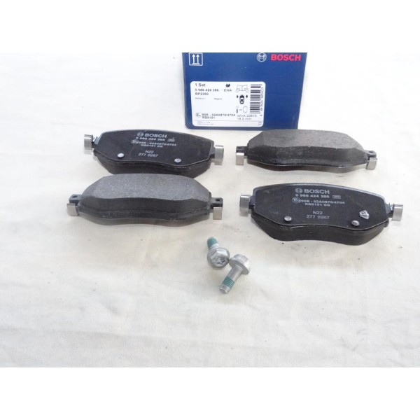 Jeu 4 plaquettes de frein avant montage girling Bosch BP2350 0986424386 pour renault megane 4 IV 