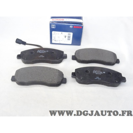 Jeu 4 plaquettes de frein avant montage brembo Bosch BP1417 0986494498 pour renault master 3 III opel movano B nissan NV400 