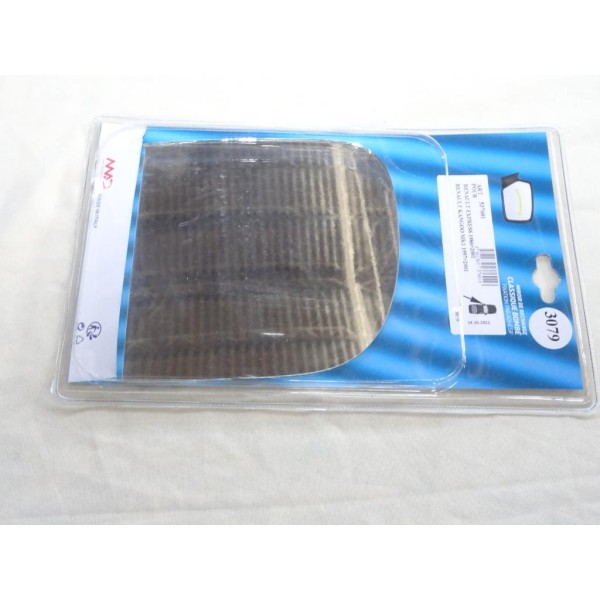 Vitre miroir glace retroviseur avant gauche MAD N°3079 537601 pour renault kangoo de 1997 à 2001 express de 1986 à 2001 