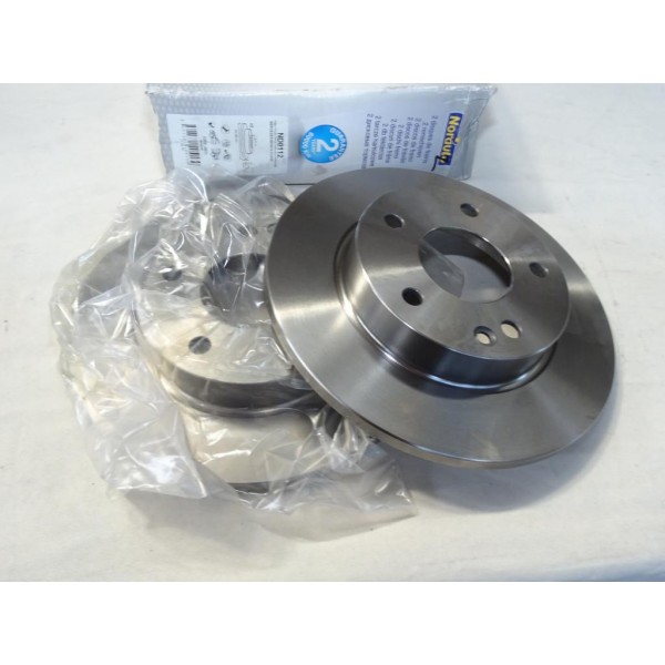 Jeu 2 disques de frein avant diametre 260mm plein Norauto ND0112 pour mercedes classe A W168 