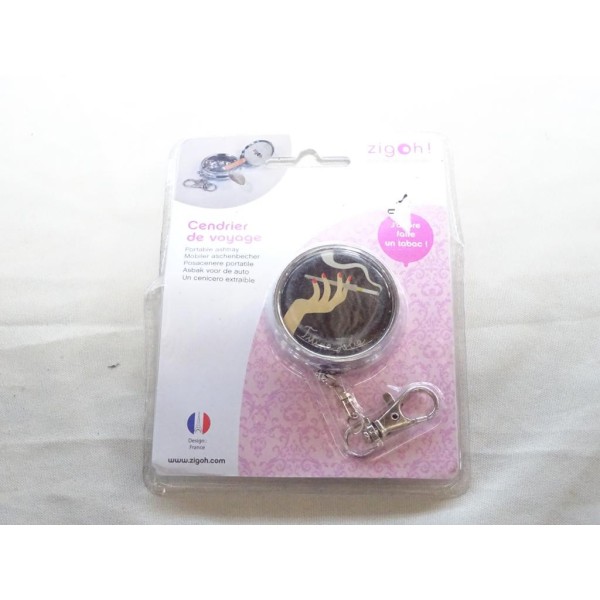Porte clé cendrier de voyage poche Zigoh ZIG106CHIC 1 