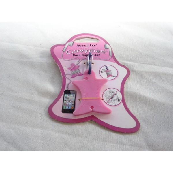 Enrouleur cable oreillette rose Nite ize CVM-03-12 