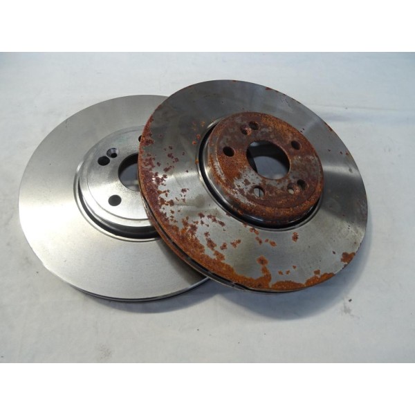 Jeu 2 disques de frein avant ventilé 324mm diametre (oxydation) Brembo 09.9818.10 pour renault espace 4 IV vel satis 